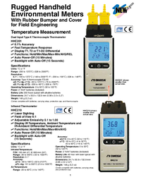 Thumbnail of document Data Sheet - HHc210 1 & 2 Channel K Type Thermocouple & Infrared Meter Options